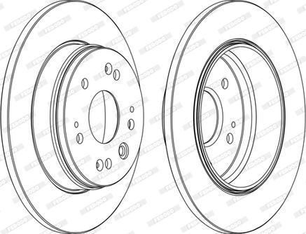 Ferodo DDF1540C - Disque de frein cwaw.fr