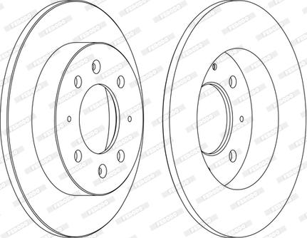 Ferodo DDF1541C-1-D - Disque de frein cwaw.fr