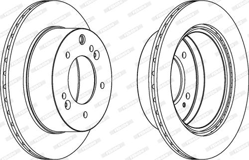 Ferodo DDF1543C-1 - Disque de frein cwaw.fr