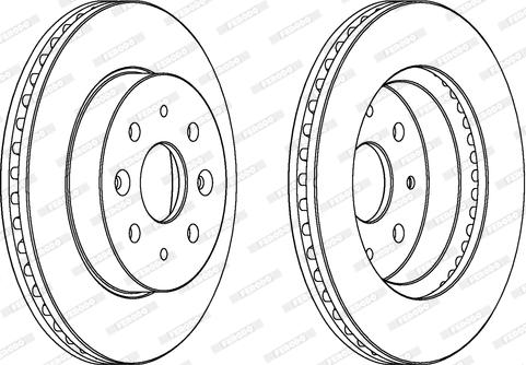 Ferodo DDF1542 - Disque de frein cwaw.fr
