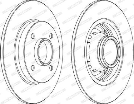 Ferodo DDF1564P-D - Disque de frein cwaw.fr