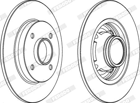 Ferodo DDF1564X - Disque de frein cwaw.fr