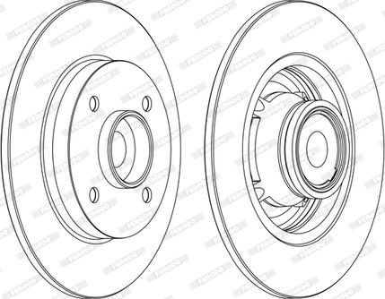 Ferodo DDF1560C-1-D - Disque de frein cwaw.fr