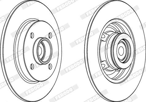 Ferodo DDF1561X - Disque de frein cwaw.fr