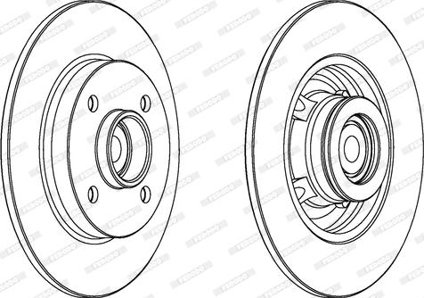 Ferodo DDF156-1 - Disque de frein cwaw.fr