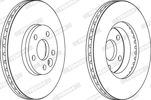 Ferodo DDF1567X - Disque de frein cwaw.fr