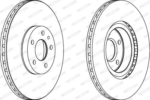 Ferodo DDF156C - Disque de frein cwaw.fr