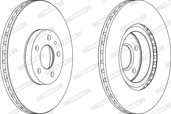 Ferodo DDF156X - Disque de frein cwaw.fr