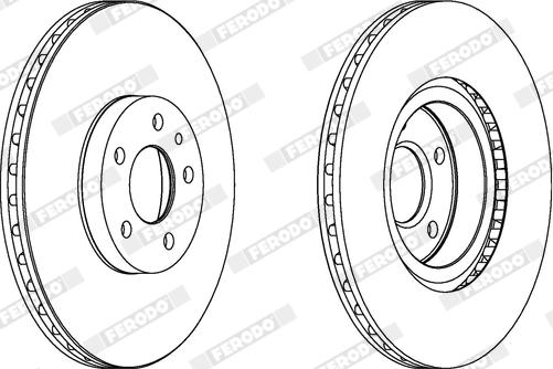 Ferodo DDF156X - Disque de frein cwaw.fr