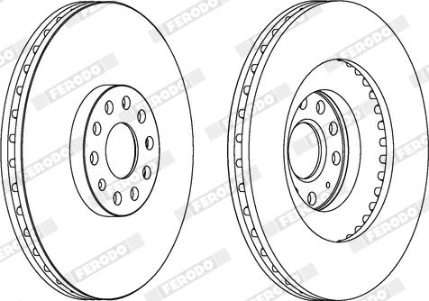 Ferodo DDF1504X - Disque de frein cwaw.fr