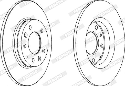 Ferodo DDF1500X - Disque de frein cwaw.fr