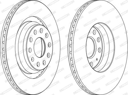 Ferodo DDF1503C - Disque de frein cwaw.fr