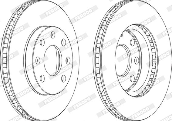 Ferodo DDF151/3X - Disque de frein cwaw.fr