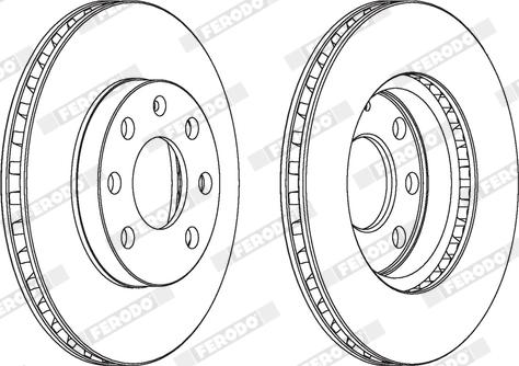 Ferodo DDF151X - Disque de frein cwaw.fr