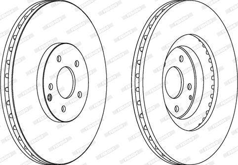 Ferodo DDF1585C - Disque de frein cwaw.fr