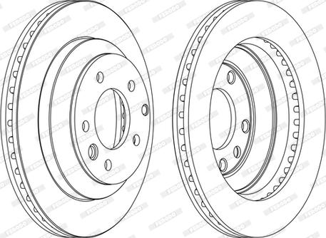 Ferodo DDF1580C-1-D - Disque de frein cwaw.fr