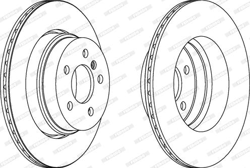 Ferodo DDF1583C - Disque de frein cwaw.fr