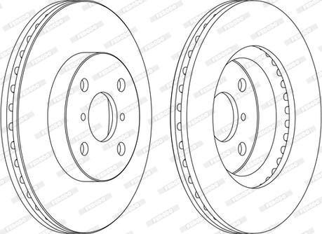 Ferodo DDF1587C-1-D - Disque de frein cwaw.fr