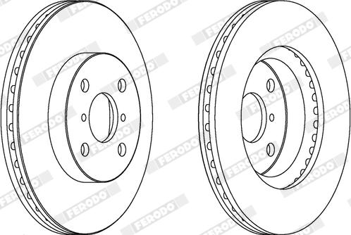 Ferodo DDF1587X - Disque de frein cwaw.fr