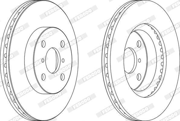 Ferodo DDF1587X - Disque de frein cwaw.fr