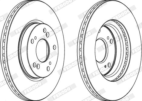 Ferodo DDF1539X - Disque de frein cwaw.fr