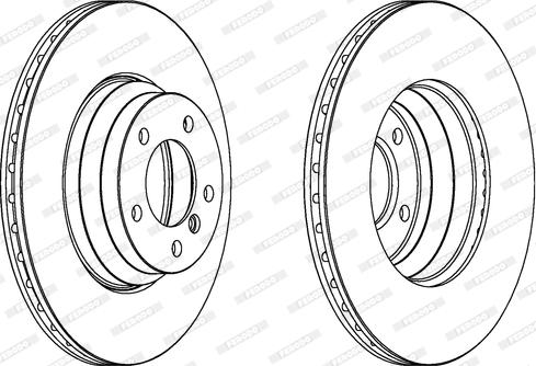 Ferodo DDF1535C - Disque de frein cwaw.fr