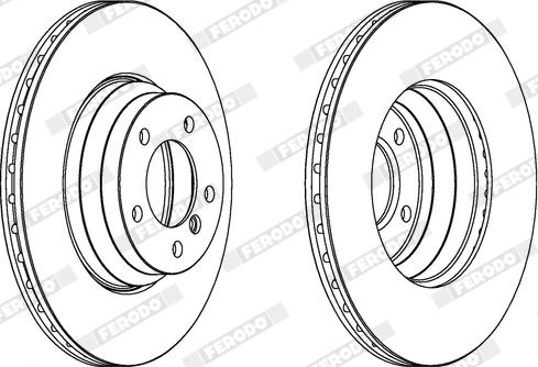 Ferodo DDF1535X - Disque de frein cwaw.fr