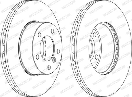 Ferodo DDF1536C-D - Disque de frein cwaw.fr