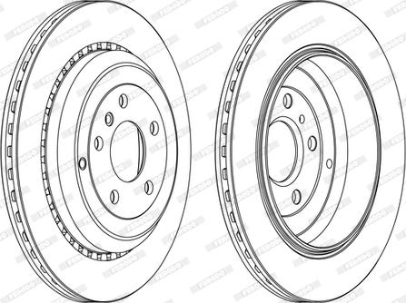 Ferodo DDF1531C - Disque de frein cwaw.fr