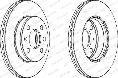 Ferodo DDF1529C - Disque de frein cwaw.fr