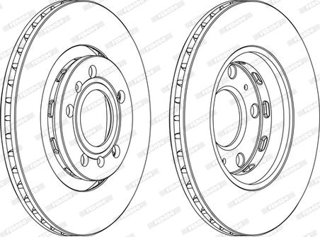 Ferodo DDF1526C-D - Disque de frein cwaw.fr