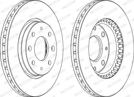 Ferodo DDF1528C-1-D - Disque de frein cwaw.fr