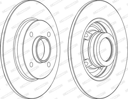 Ferodo DDF1523P-D - Disque de frein cwaw.fr