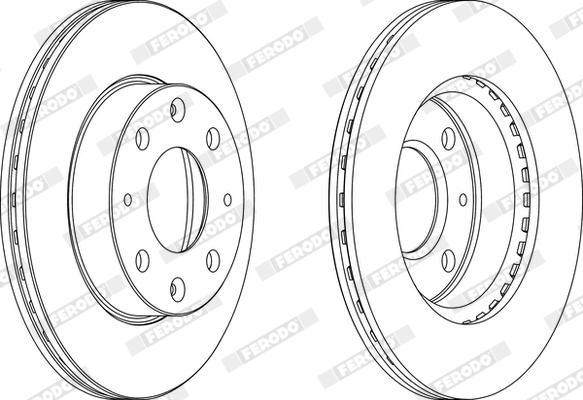 Ferodo DDF152X - Disque de frein cwaw.fr