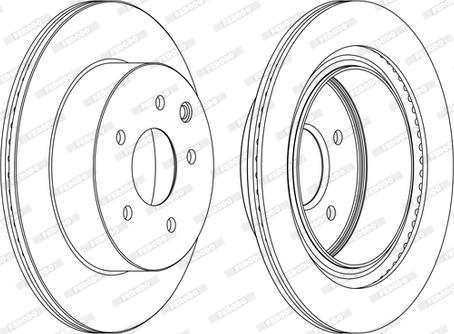 Ferodo DDF1579C-D - Disque de frein cwaw.fr