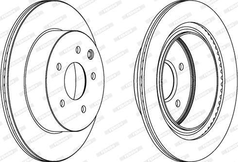 Ferodo DDF1579C - Disque de frein cwaw.fr