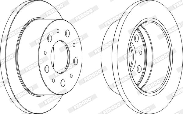 Ferodo DDF1574X - Disque de frein cwaw.fr