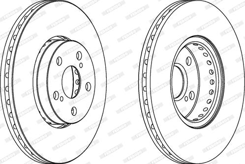 Ferodo DDF1575C - Disque de frein cwaw.fr