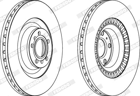 Ferodo DDF1572X - Disque de frein cwaw.fr