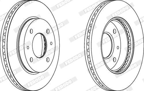 Ferodo DDF1577X - Disque de frein cwaw.fr