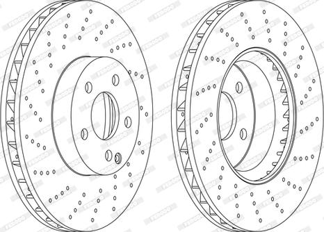 Ferodo DDF1694DC-1-D - Disque de frein cwaw.fr