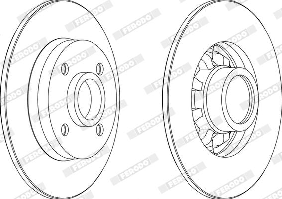 Ferodo DDF1696X - Disque de frein cwaw.fr