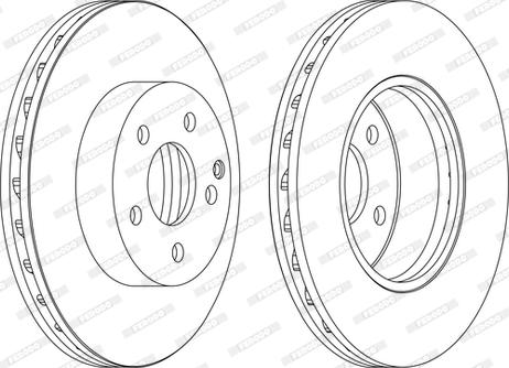 Ferodo DDF1690C-1-D - Disque de frein cwaw.fr