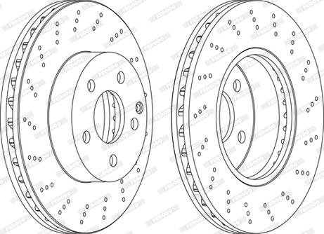 Ferodo DDF1693C-1-D - Disque de frein cwaw.fr