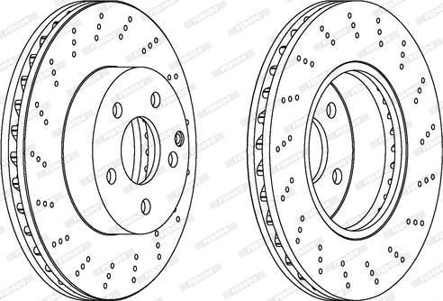 Ferodo DDF1693C - Disque de frein cwaw.fr