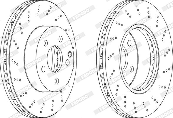 Ferodo DDF1693X - Disque de frein cwaw.fr