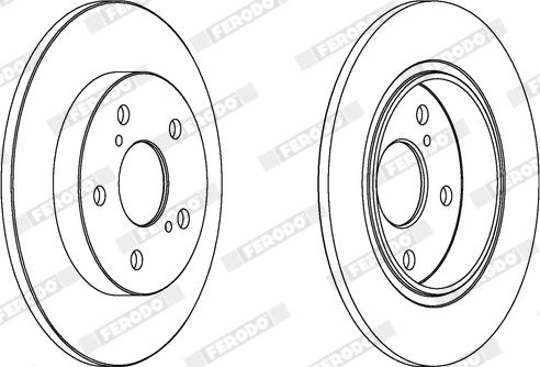 Ferodo DDF1645X - Disque de frein cwaw.fr