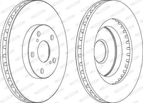 Ferodo DDF1646C-D - Disque de frein cwaw.fr