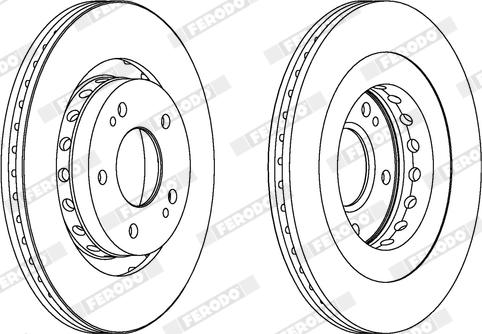 Ferodo DDF1642X - Disque de frein cwaw.fr