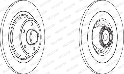 Ferodo DDF1655-1 - Disque de frein cwaw.fr